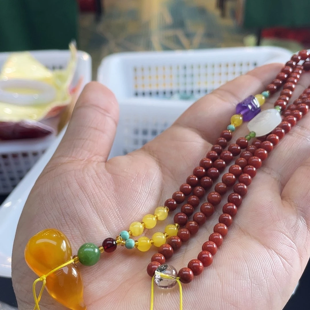 百***赵南红玛瑙未镶嵌颈饰天然南红吊坠项链