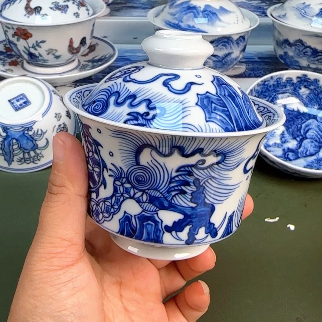 景德镇纯手绘茶具圆圆214
