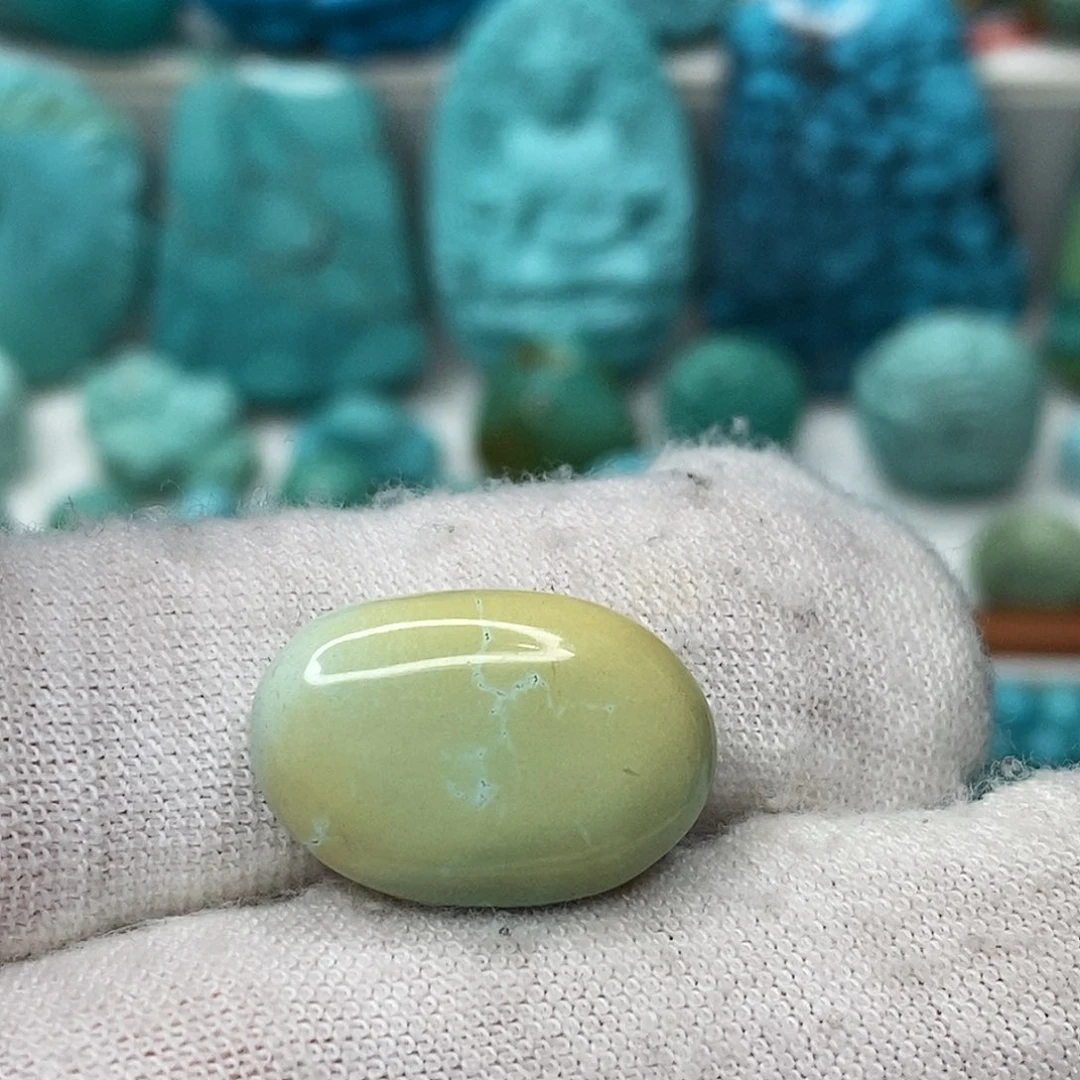 绿松石未镶嵌原矿绿松石地大质检