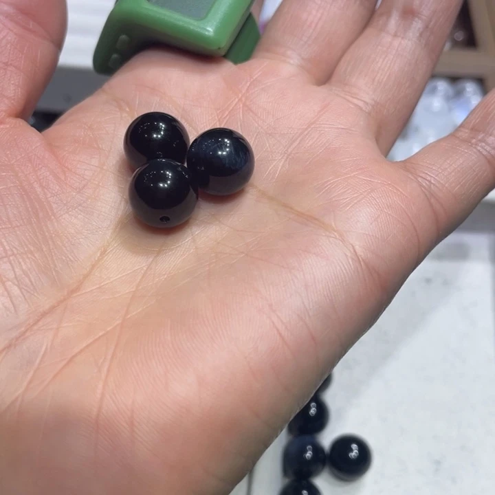 Y***.未镶嵌手链烟晶虎眼石单珠不退不换