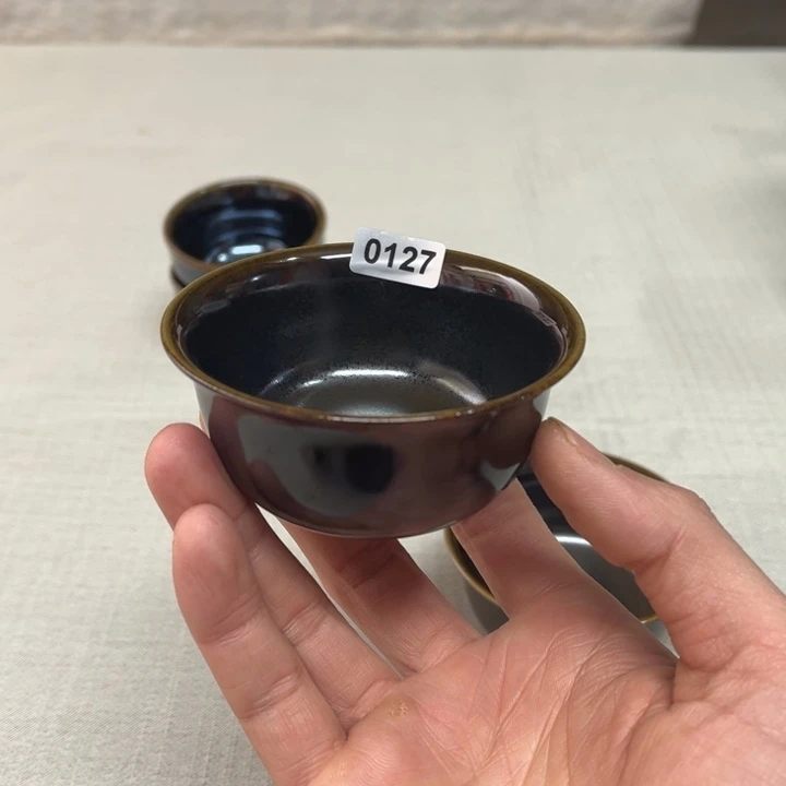 东****瓷杯子0127 开窑直播青鸾汝瓷