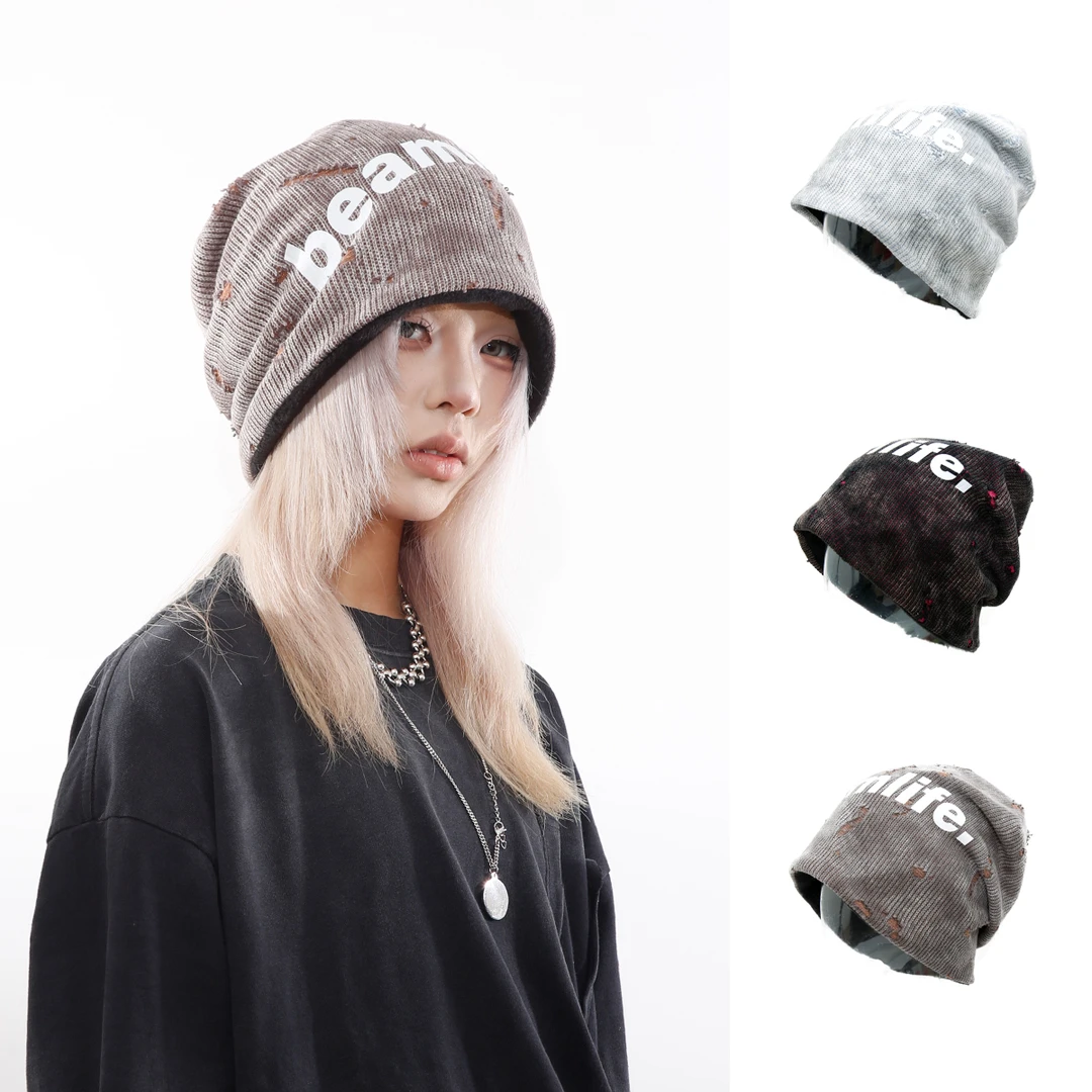 BEAMLIFE25AW秋冬原创日系复古包头显脸小堆堆帽子男女护耳冷帽潮