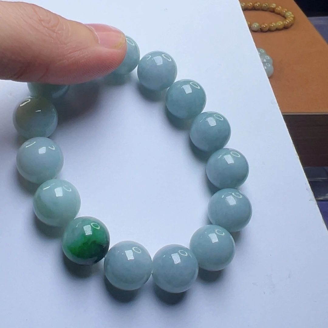 翡翠散珠翡翠手串12mm