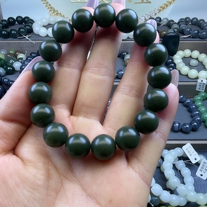 和田玉未镶嵌手链