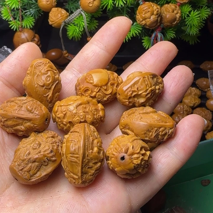 橄榄核雕刻单籽单粒