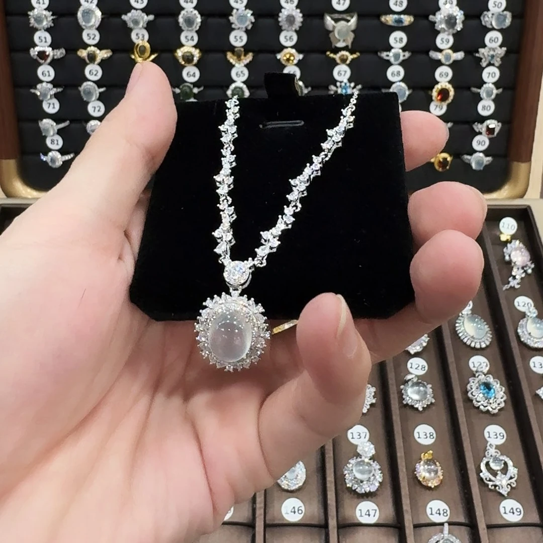 岫玉珠宝奇石银S925镶嵌东****蛇