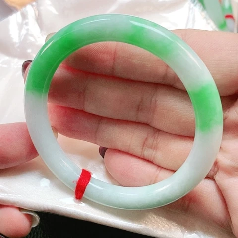 未镶嵌手镯翡翠圆条2656