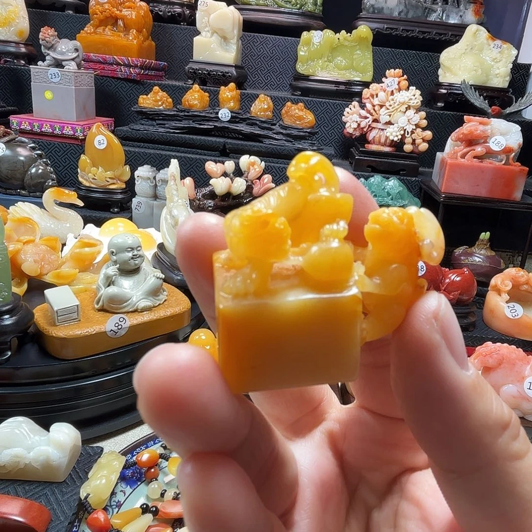 寿山石印石古兽印章