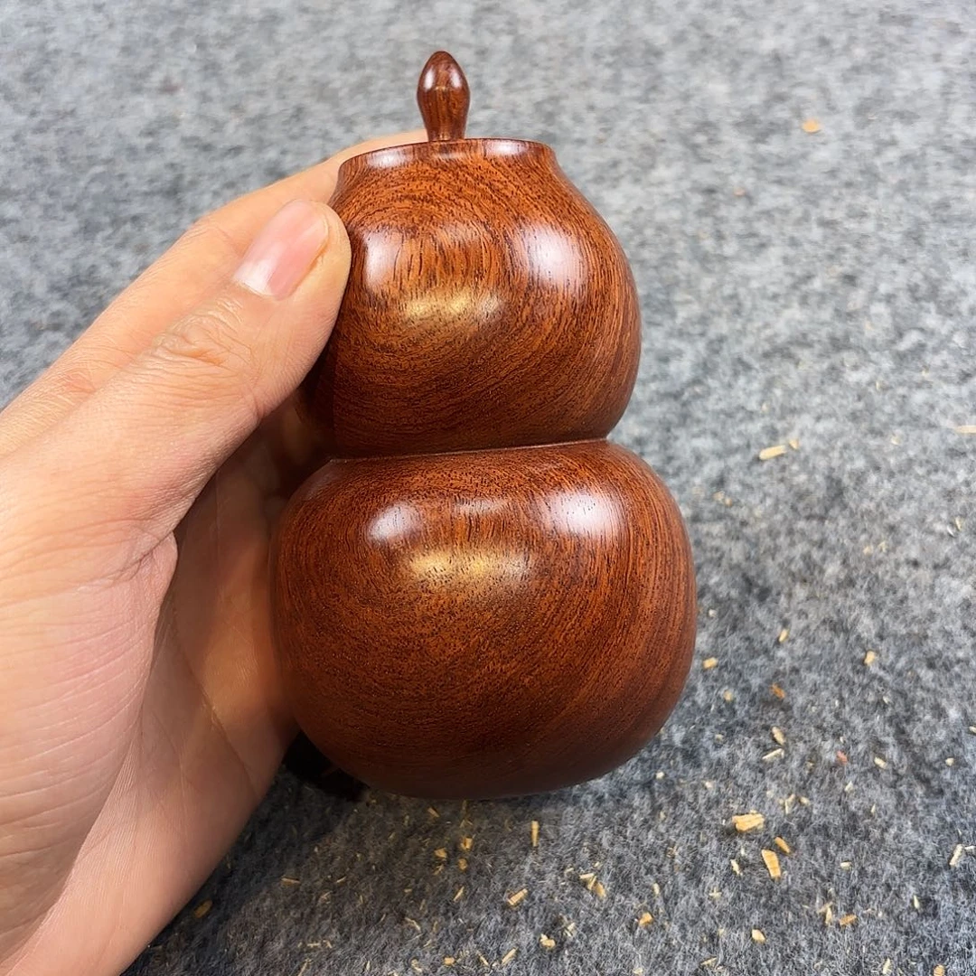 啊***亮花梨木类紫油梨精品茶叶罐