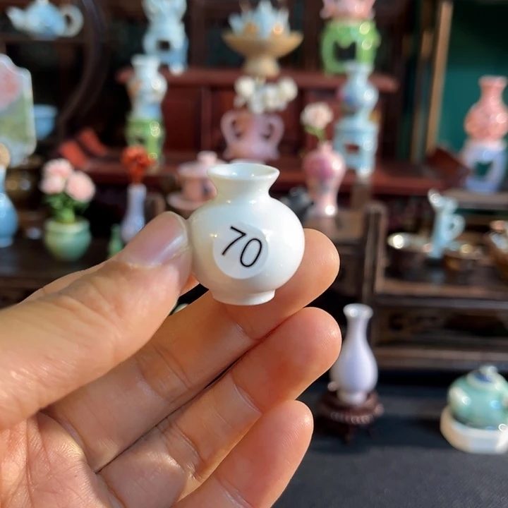 摆件微陶老王迷你花瓶