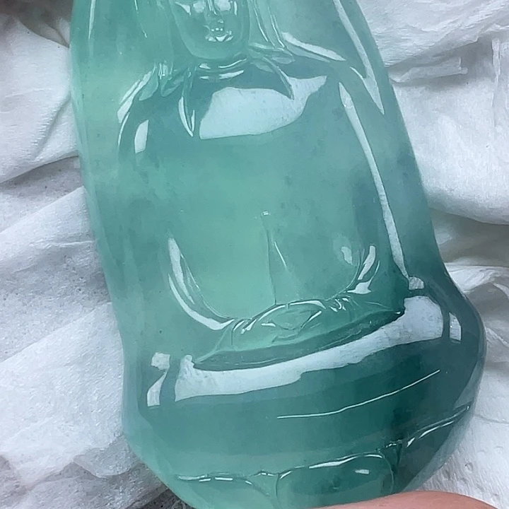 @*哥素衣观音，蓝紫色，微绵，缅优