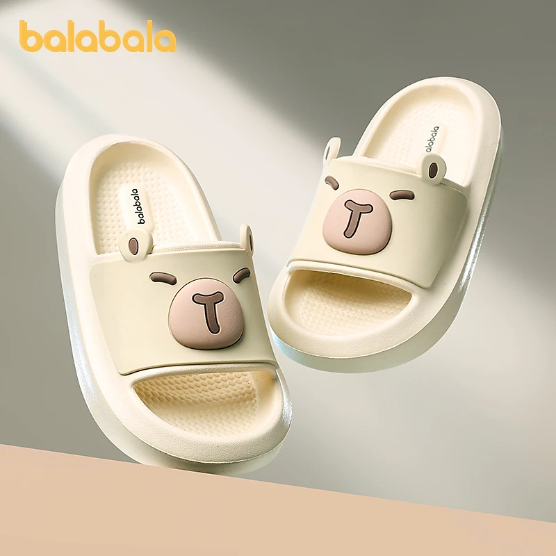 巴拉巴拉儿童拖鞋卡皮巴拉鞋子浴室家居鞋防滑女童鞋2025夏季新款
