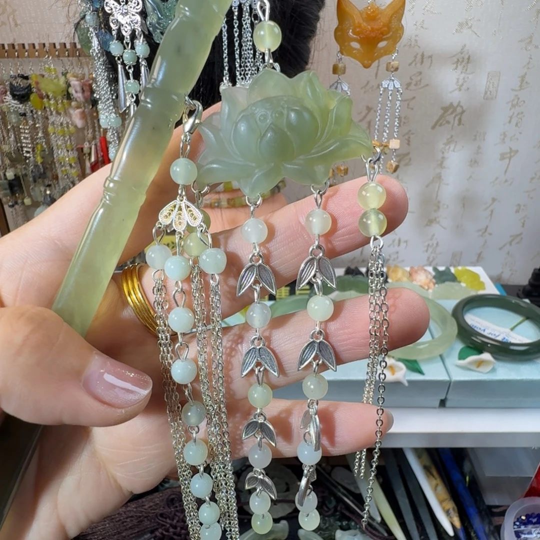 未镶嵌岫玉发簪福利款