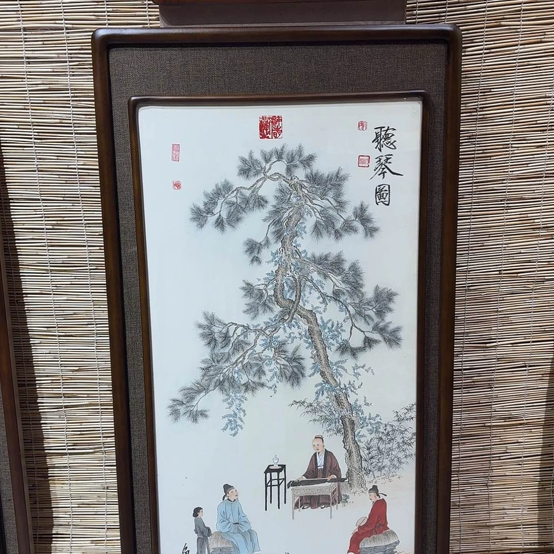 奔***霸国画真人手绘作品
