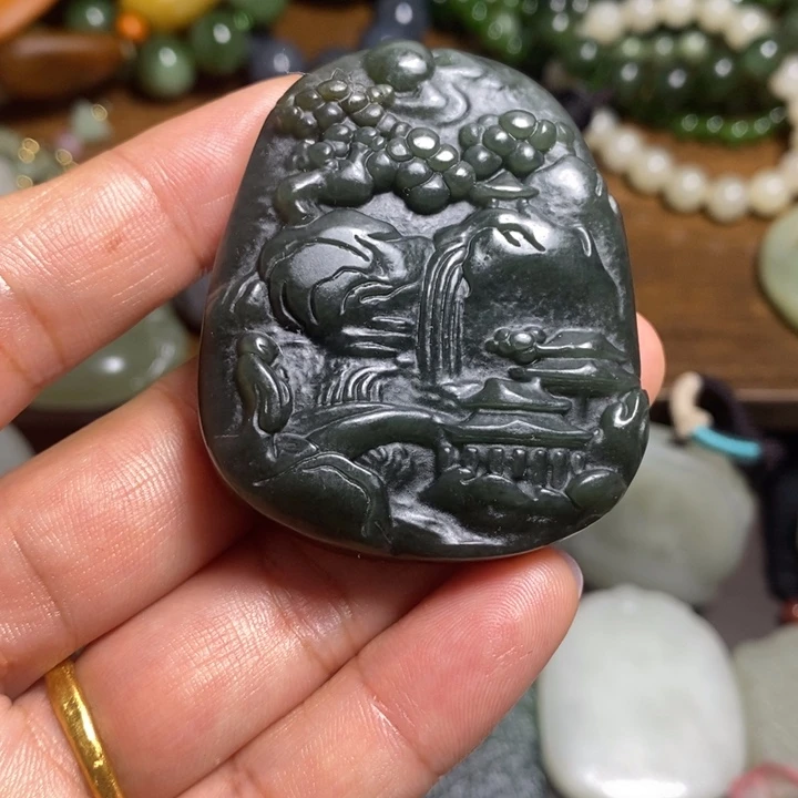 吊坠(不含链)未镶嵌和田玉