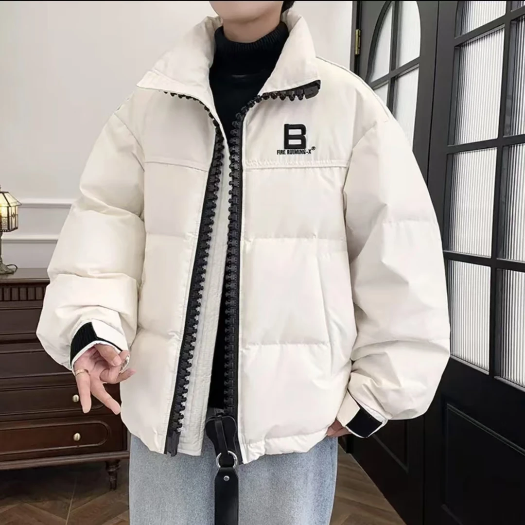 9031#白G--胡家【剪标款】雪仗战神保暖情侣加厚外套