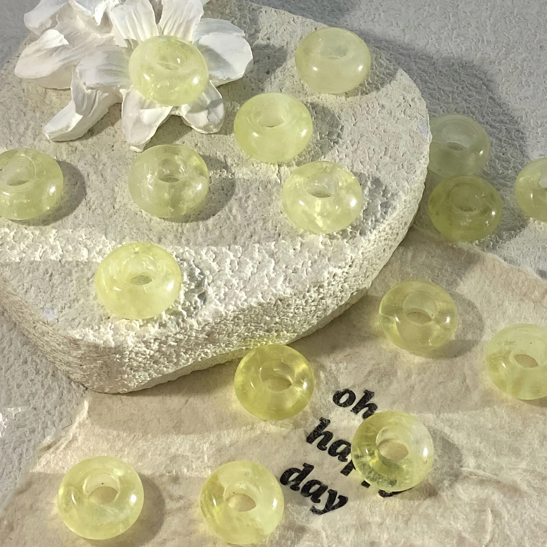 黄水晶平安扣15*7MM多样性随机发一颗HS518