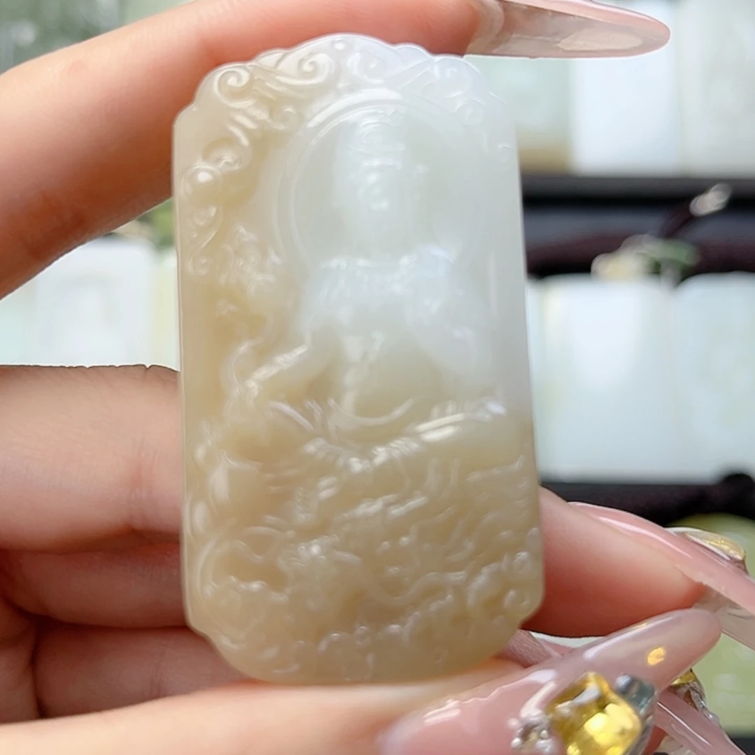 【闪购商品】和田玉未镶嵌颈饰盖*虎