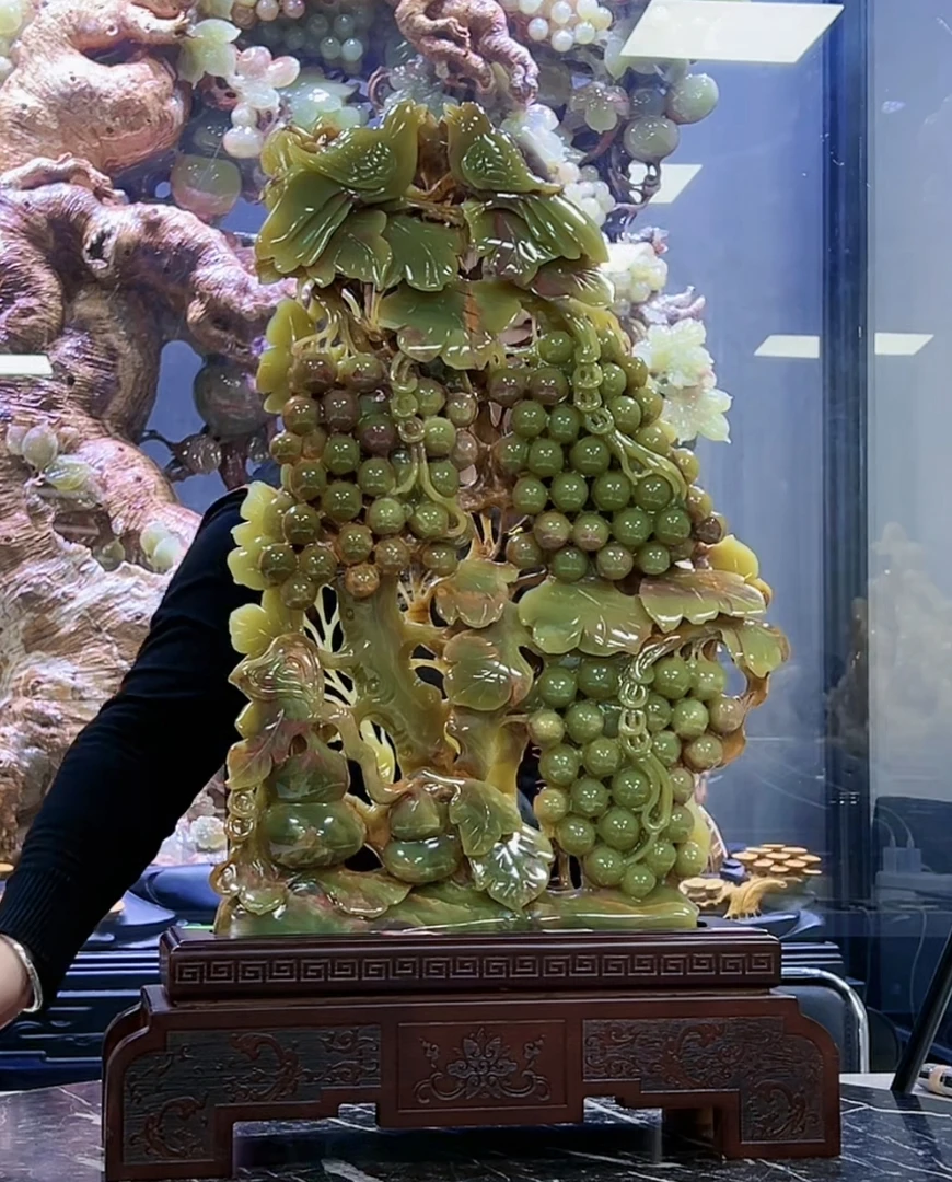 【付米链接 所见即所得】纯手工雕刻居家商务博古架中式新中式摆件.