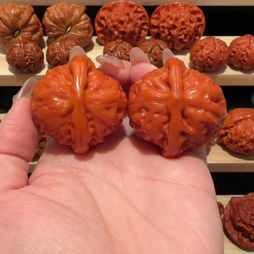 文玩核桃吊坠玉化宫灯41精品2768