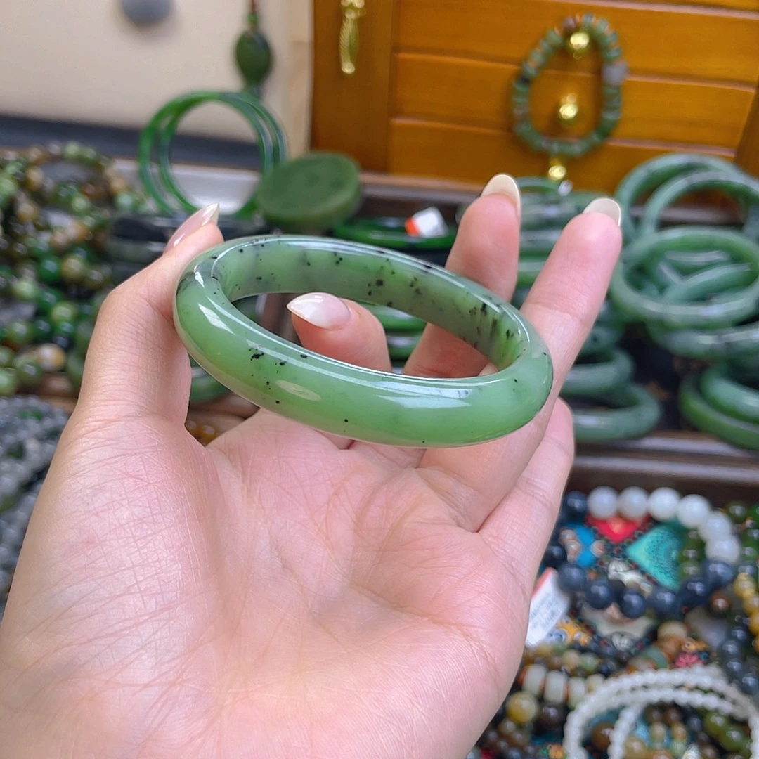 和田玉未镶嵌手链54-55