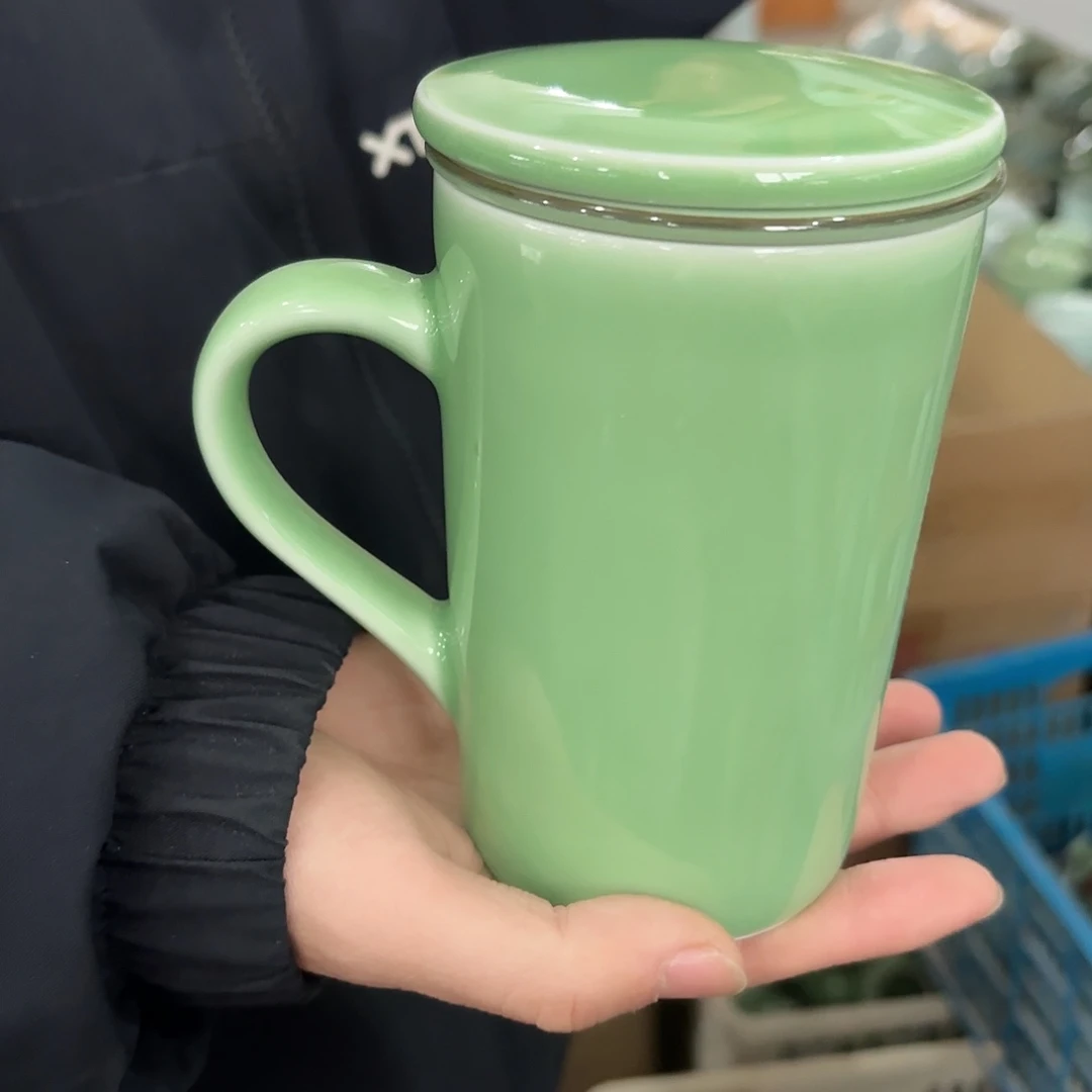 龙泉云间青瓷小米茶器