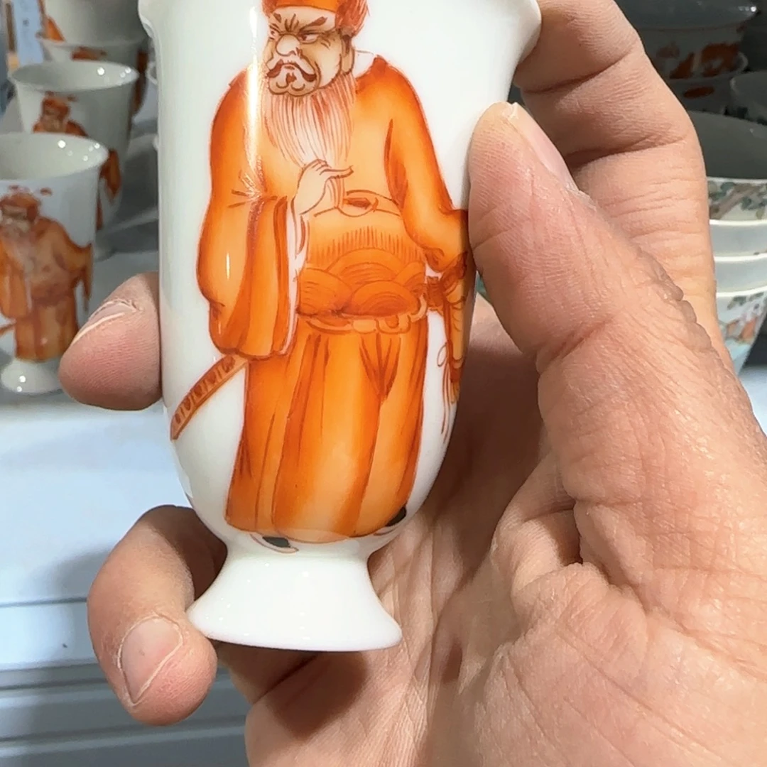 瓷片摆件手绘瓷器全部处理