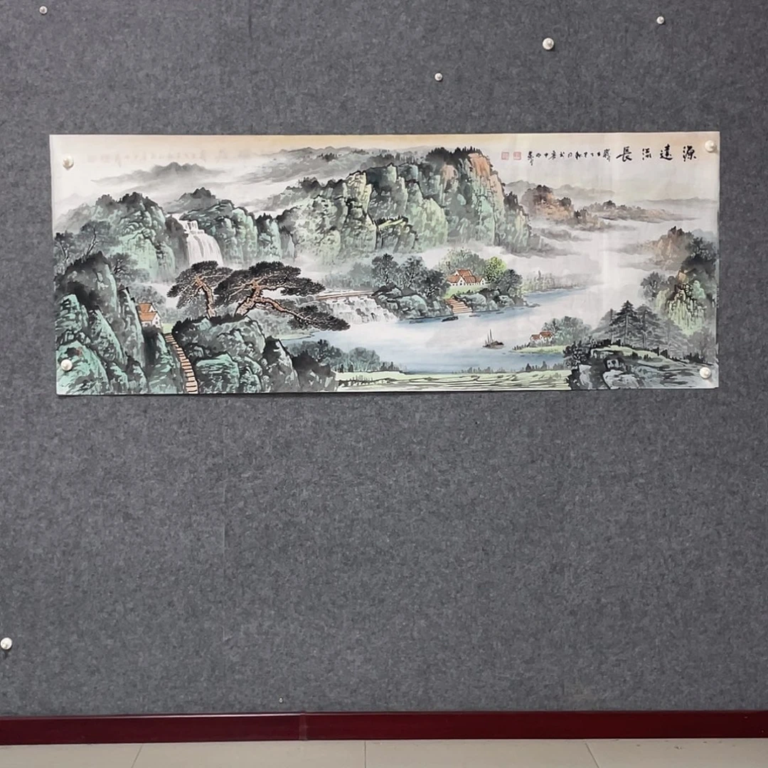 国画小六尺178.69画芯 捡漏