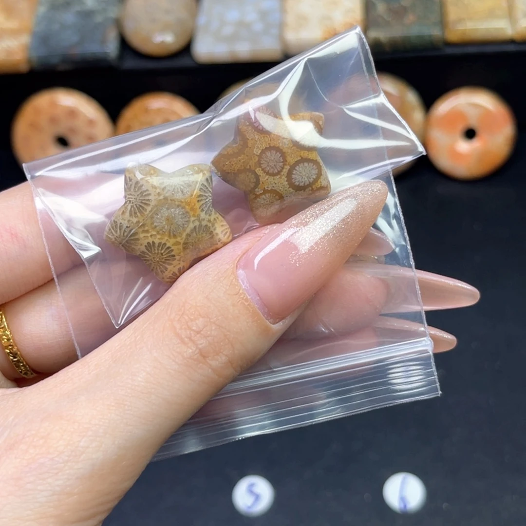 硅化珊瑚（珊瑚玉）吊坠未镶嵌