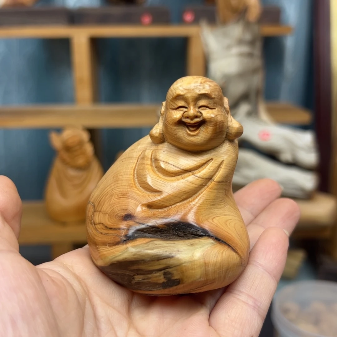 木崖柏木摆件手把件