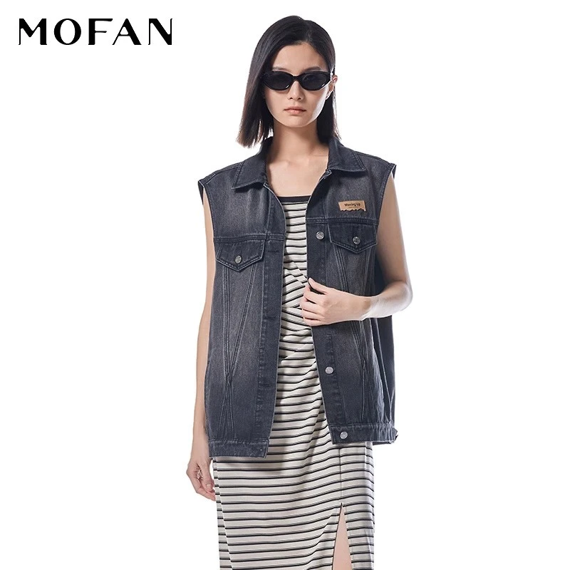 【辛小北专属】MOFAN摩凡夏季新款牛仔马夹