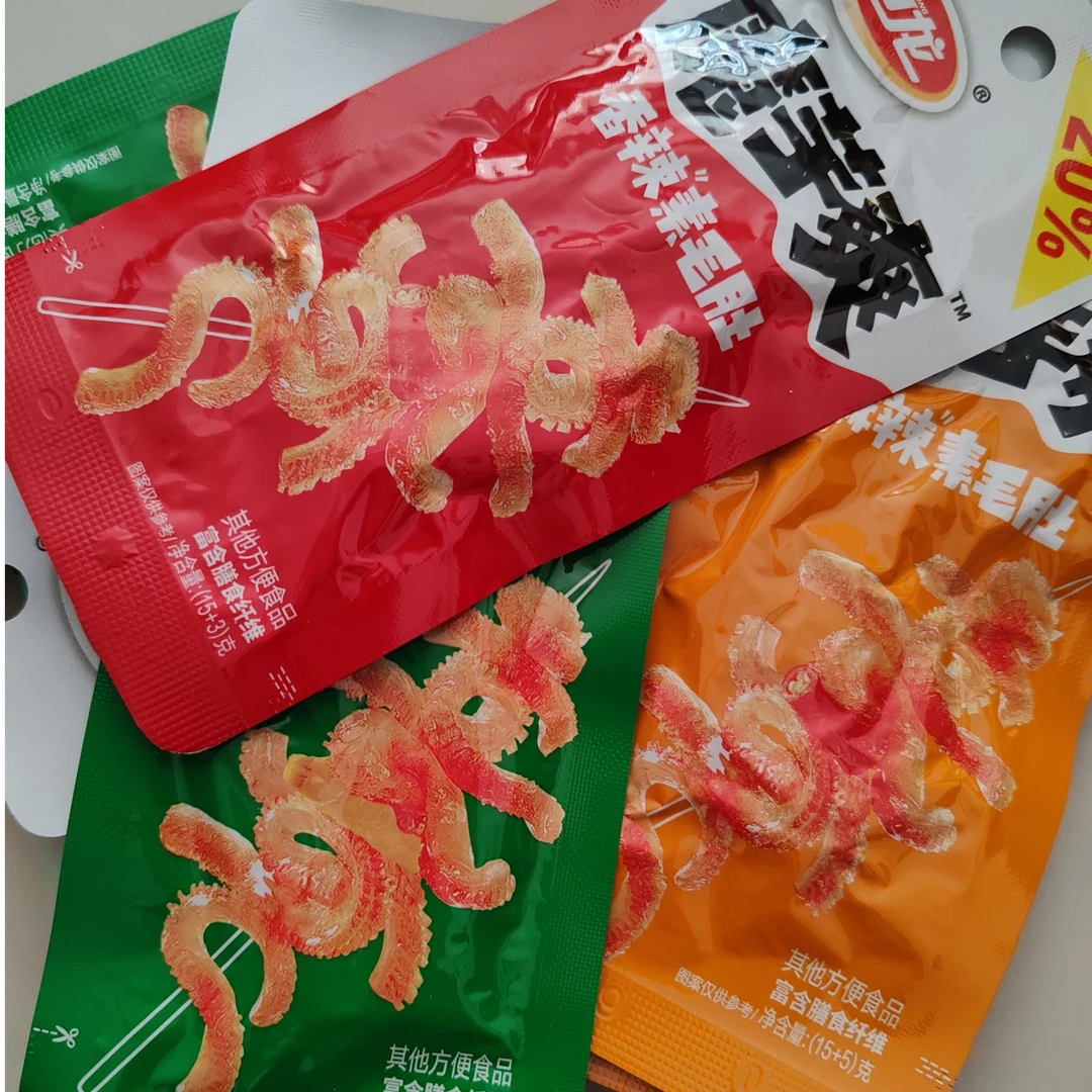 【对对碰直播间】魔芋爽毛肚辣条解馋小零食辣味零食休闲小吃