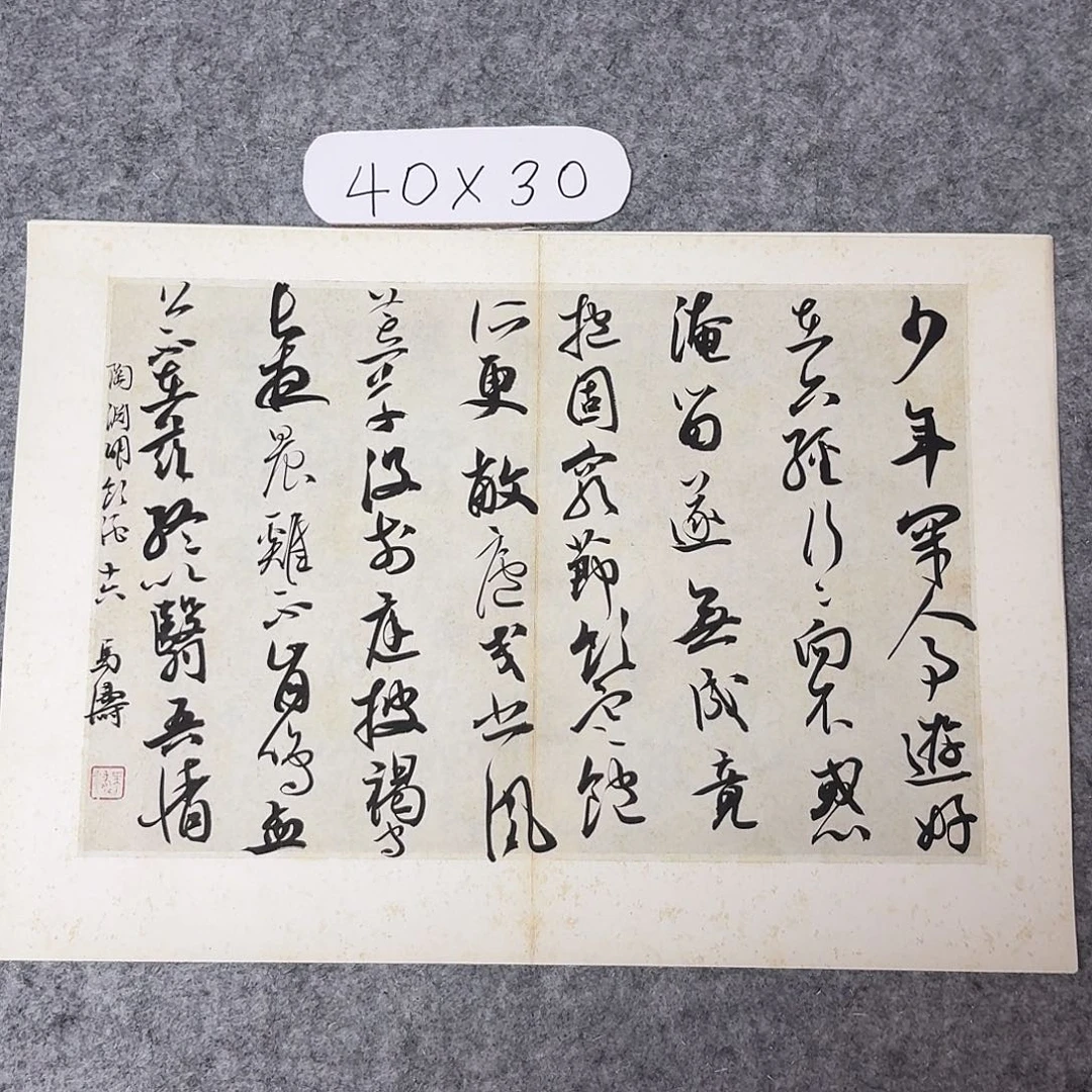 书法中书马涛40×30