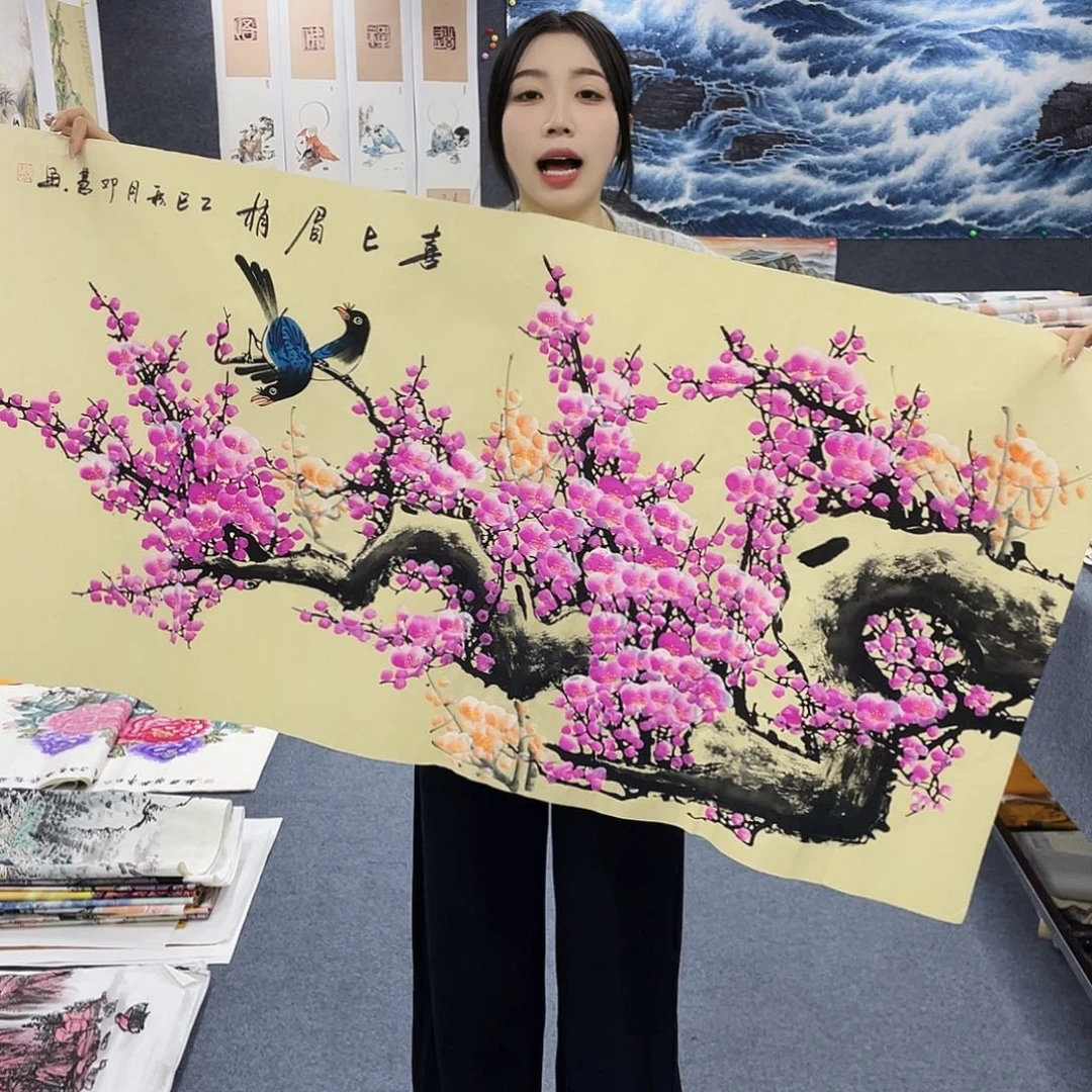 国国画作品小姐姐放漏…