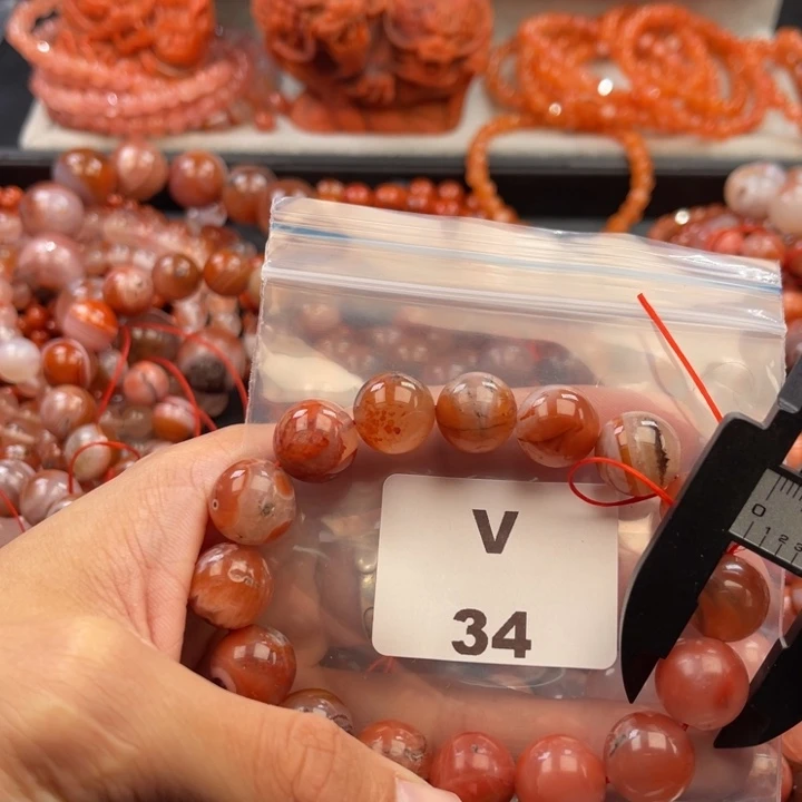 南红玛瑙未镶嵌多样性发货默认微瑕称重13mm