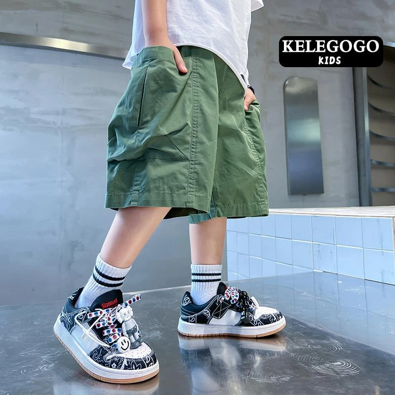 男童夏季工装短裤2025新款儿童夏装帅气薄款五分裤男孩宽松裤子潮