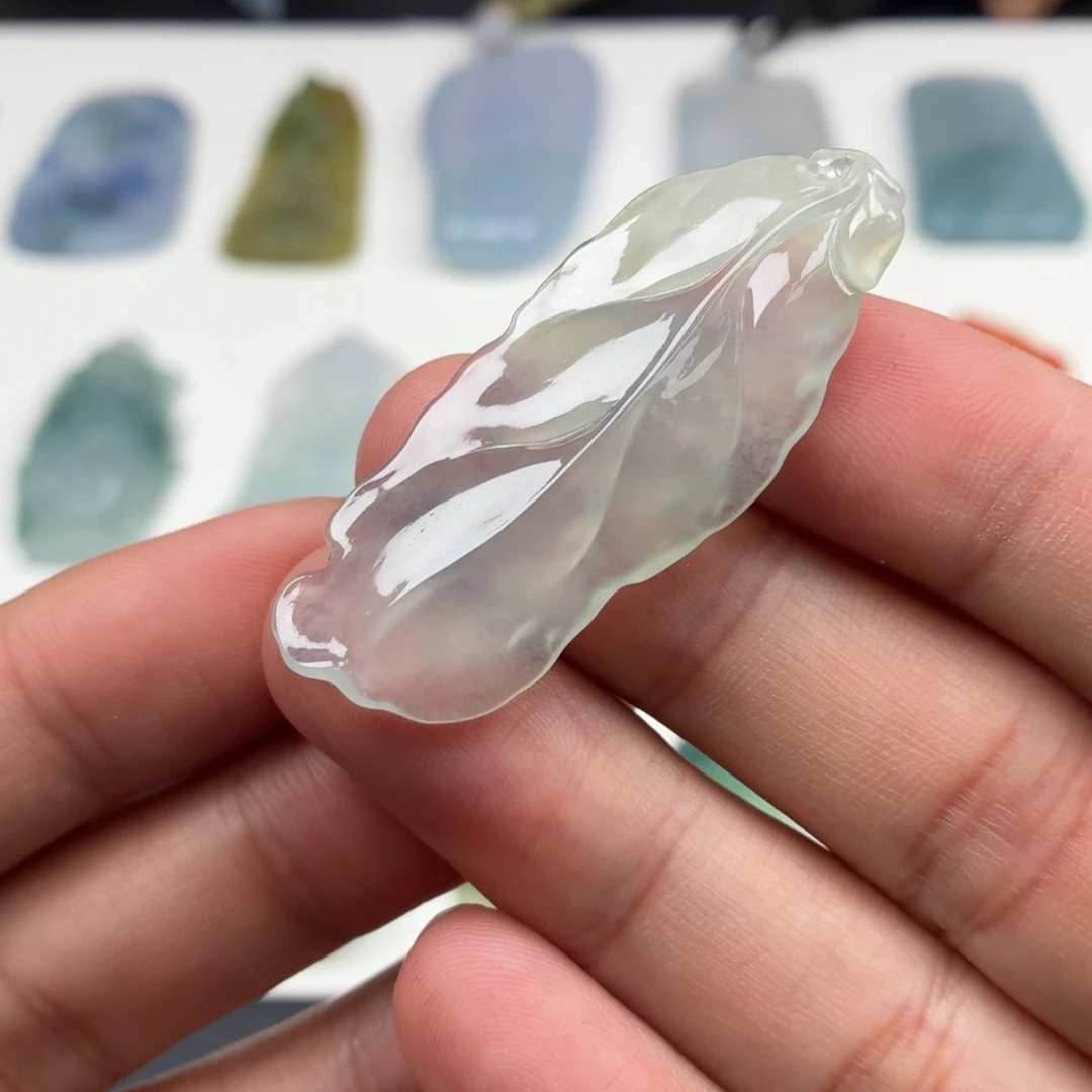 定制翡翠未镶嵌叶子