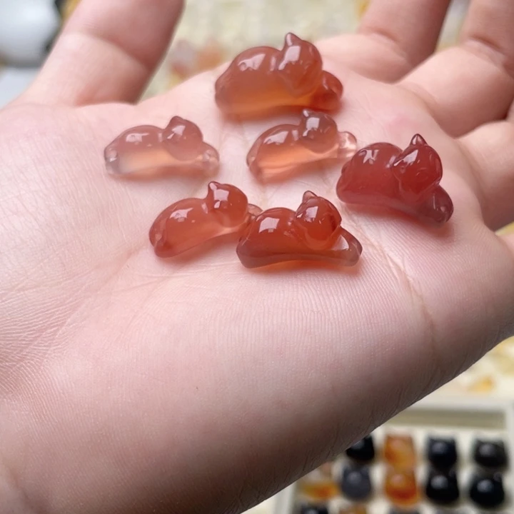 未镶嵌玛瑙非红趴趴猫玛瑙/玉髓