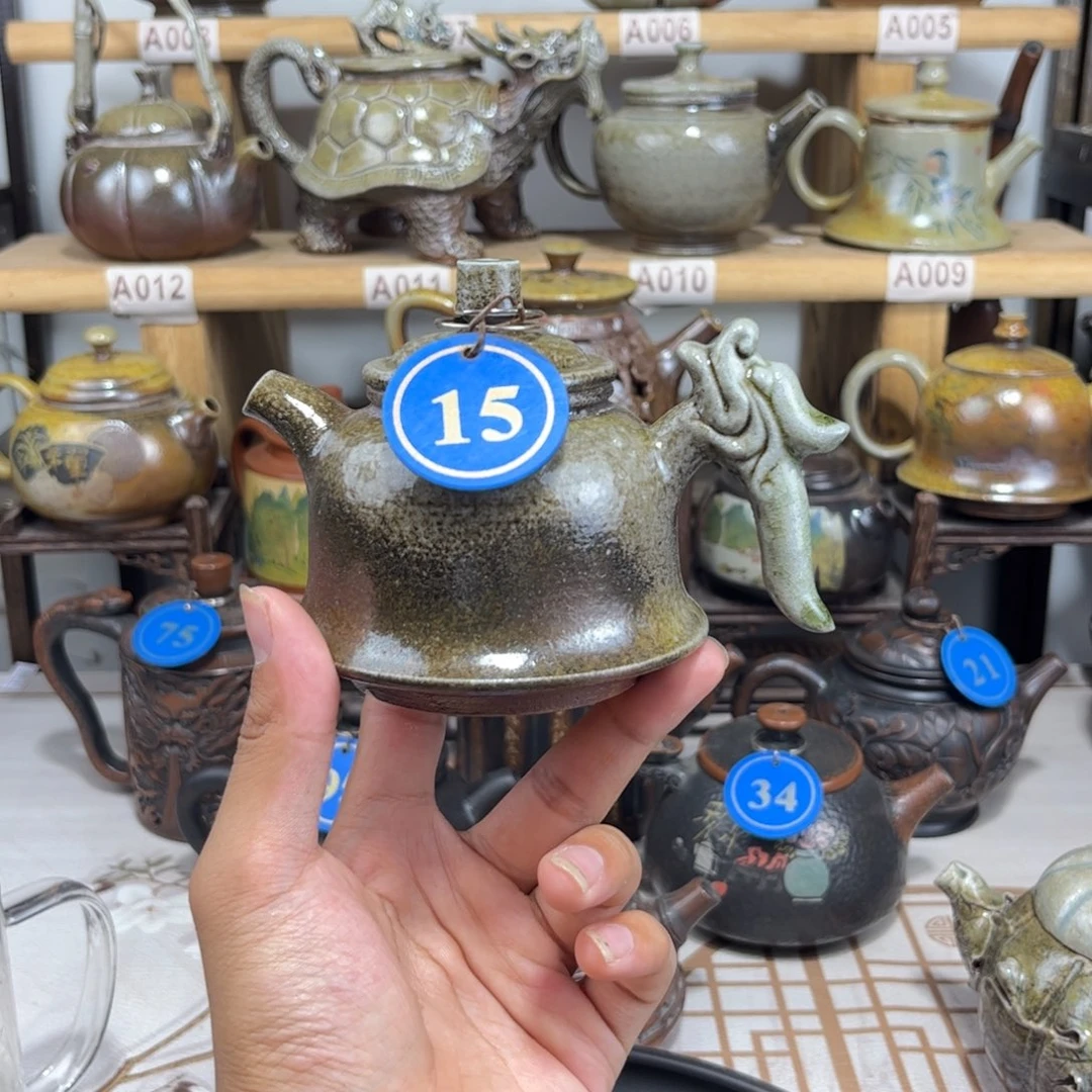 （精品柴烧壶）柴烧小金钟