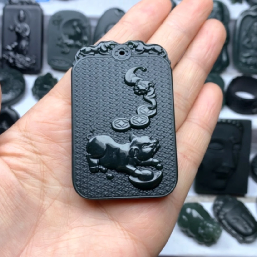 【闪购商品】和田玉颈饰未镶嵌双面雕刻