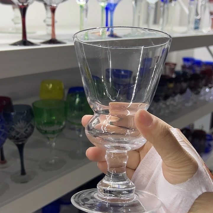 水晶玻璃平底款微瑕一个