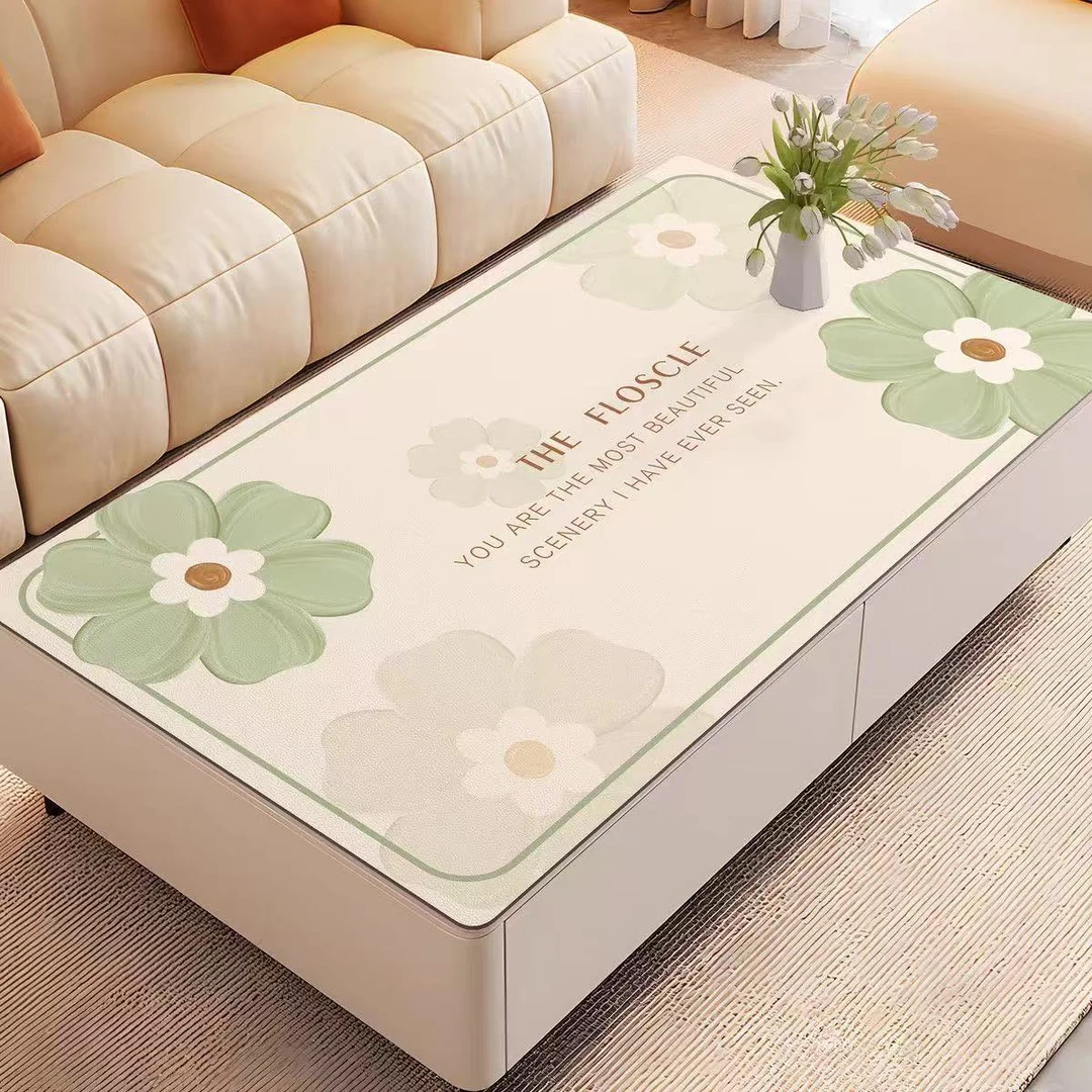 防烫防水防油免洗PVC一抹净简约桌布茶几餐桌电视柜保护垫可裁剪