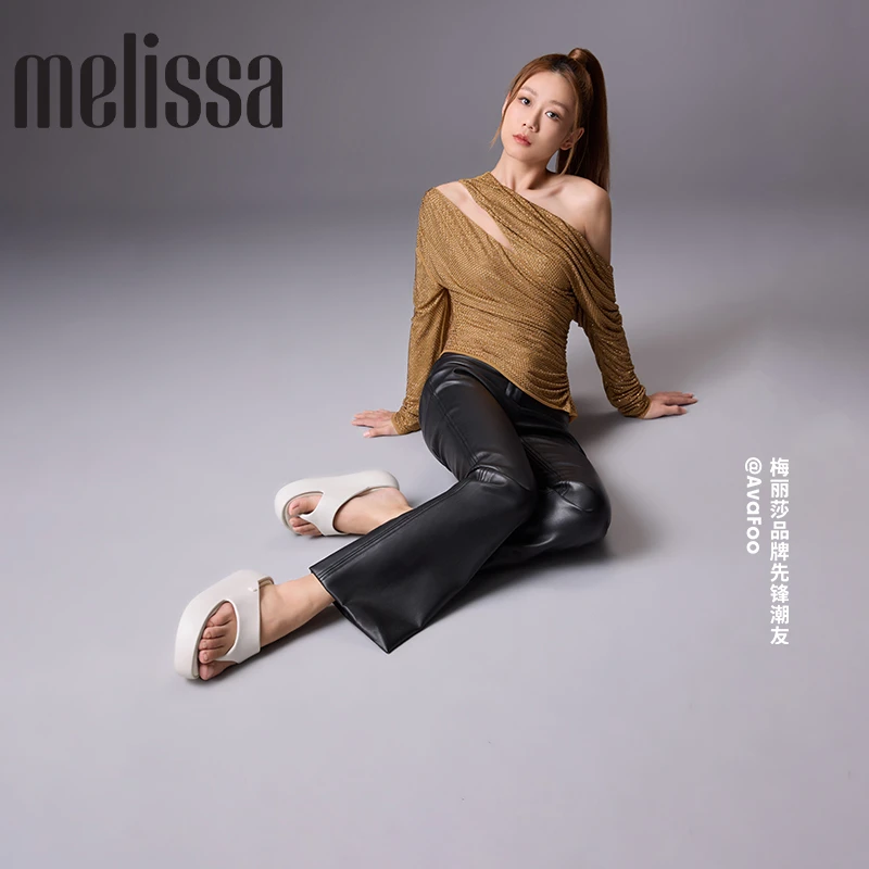 Melissa/梅丽莎25新品FREE THONG女法棍面包鞋夹脚厚底拖鞋36088
