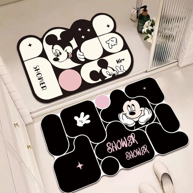 【促销买一送一】浴室吸水地垫水晶绒耐脏卫生间厕所玄关地毯脚垫