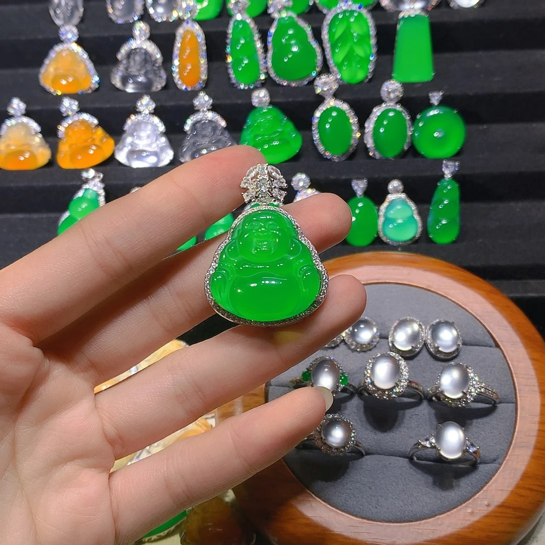 漂***你玛瑙/玉髓银S925镶嵌颈饰