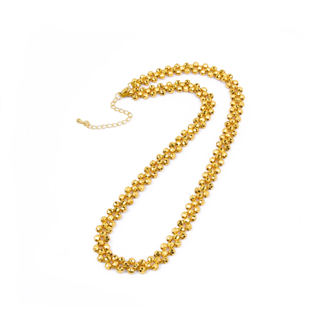 【微总专属】精美时尚手工编织蹦迪珠项链SCX08+SCL46