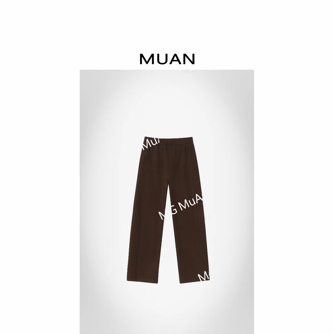木岸MUAN：《伯明翰老钱裤》定制百搭长裤中古宽松休闲裤女YJ-23163