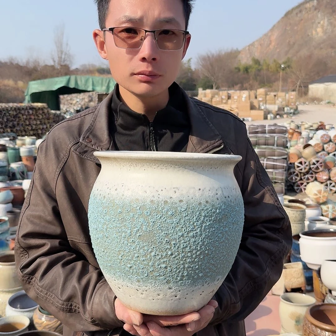 紫砂花盆口24高24（一个泡泡新款大号