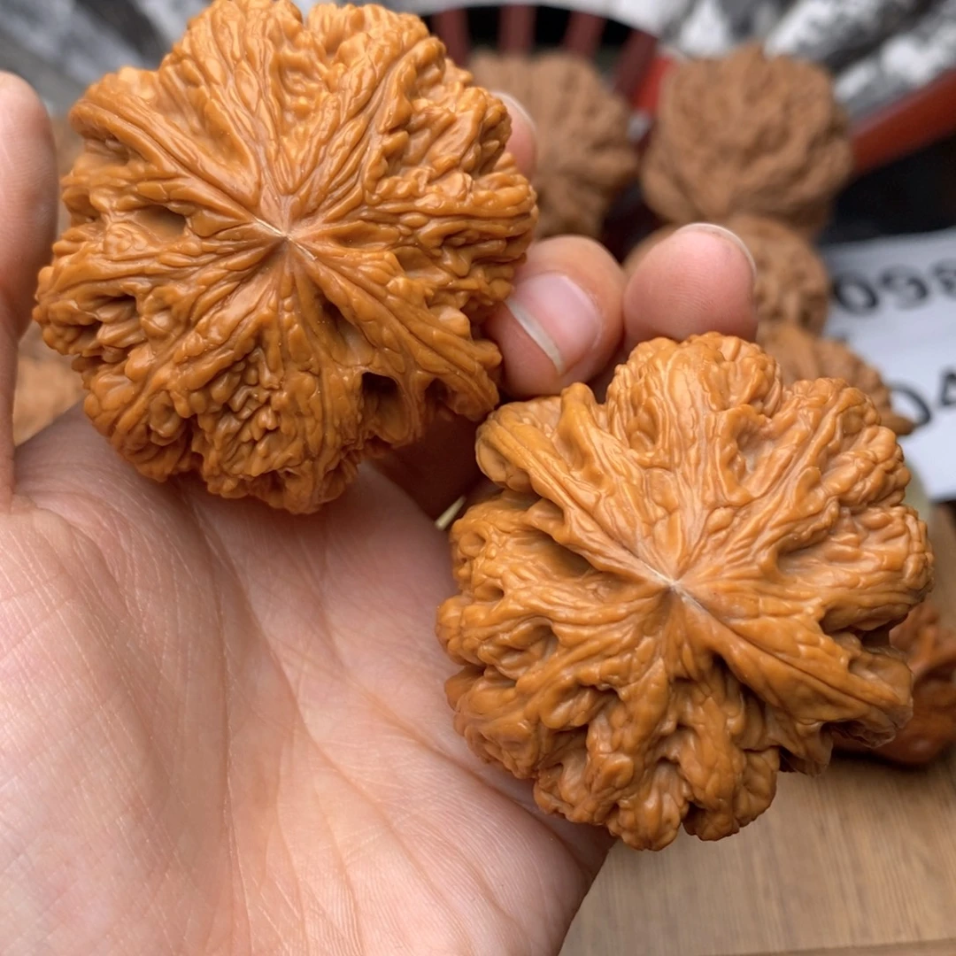 文玩核桃把件595号49-50全粗筋