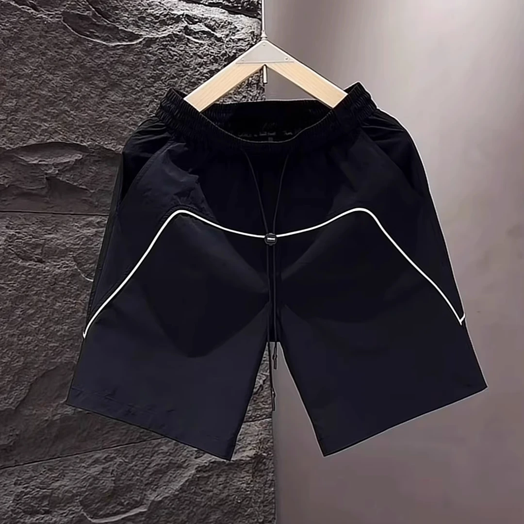 优桓轻奢高端休闲短裤男款时尚五分裤2025夏季新款男士沙滩大裤衩